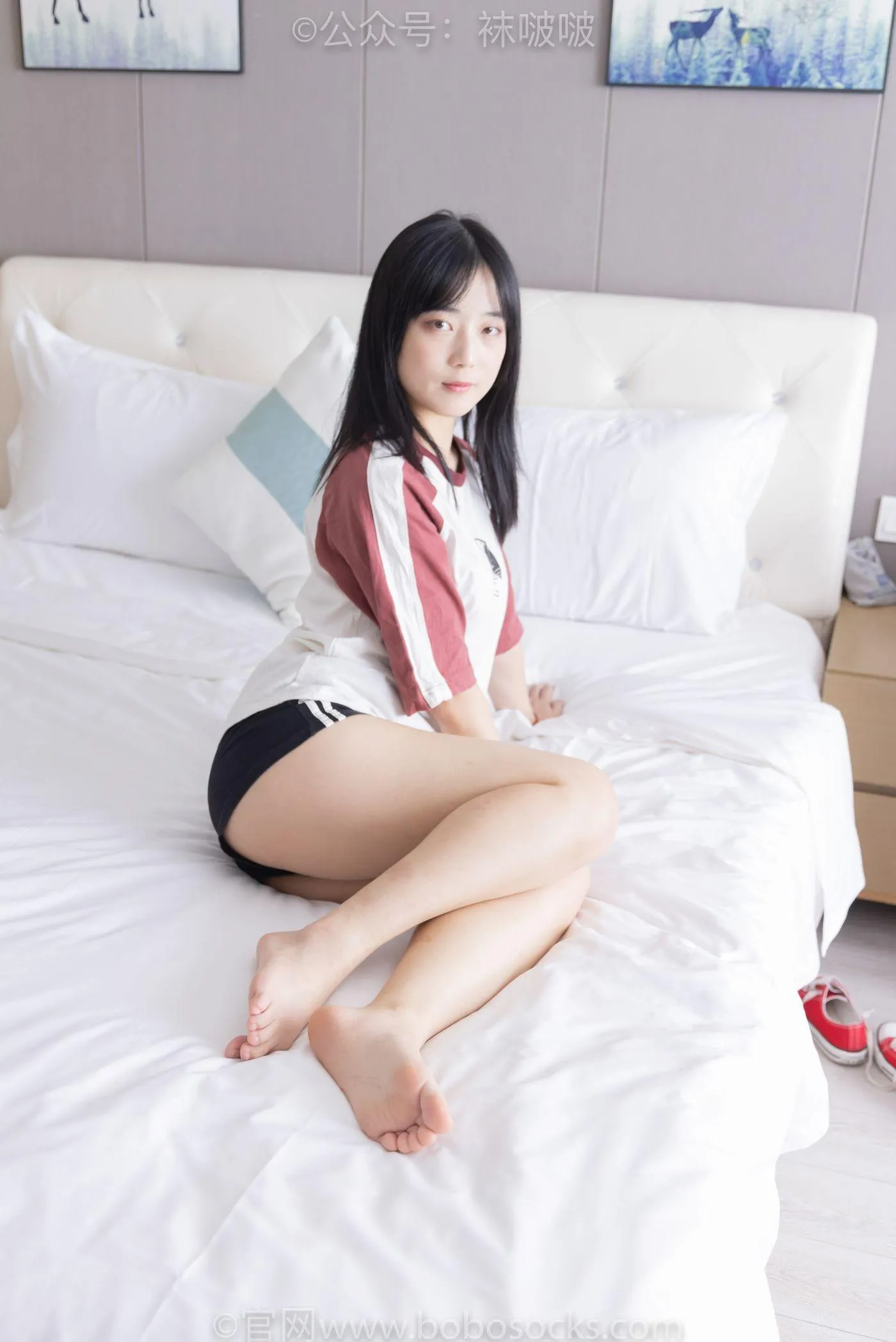 [BoBoSocks袜啵啵]NO.036 菠萝-帆布鞋、白棉袜、裸足 [138P]插图8